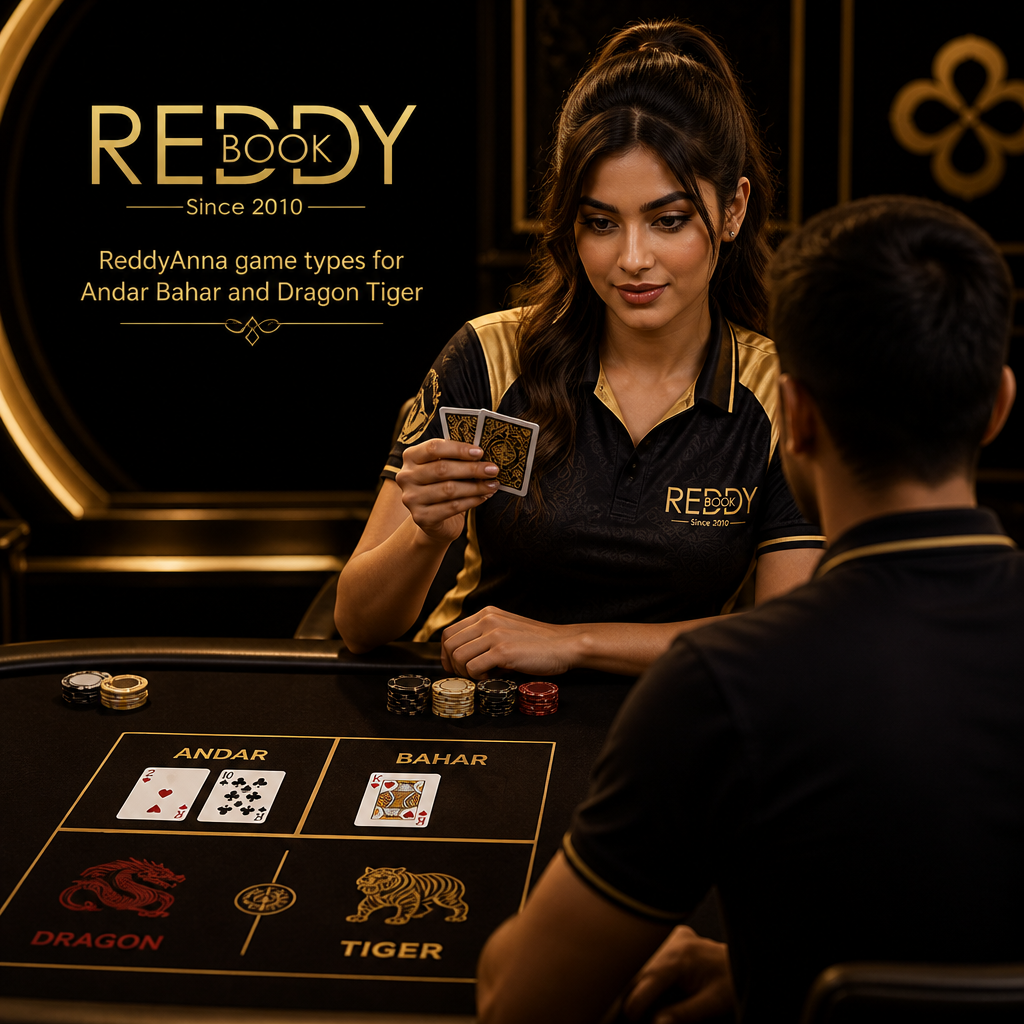 ReddyAnna game types - Andar Bahar and Dragon Tiger