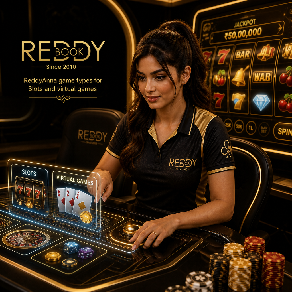 ReddyAnna game types - Slots and virtual games
